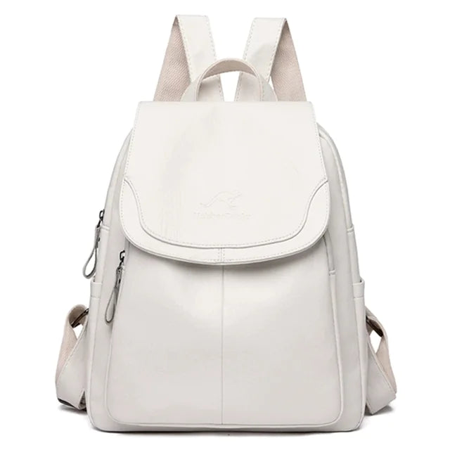 Mochila de couro vintage feminina - Aussie