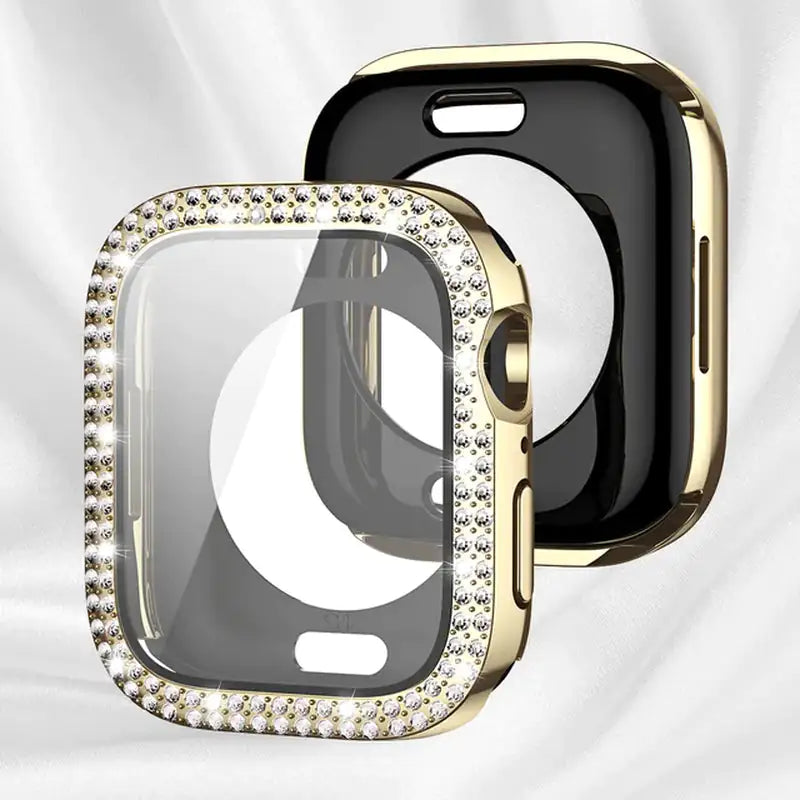 Verre Bling + Coque pour Apple Watch Case