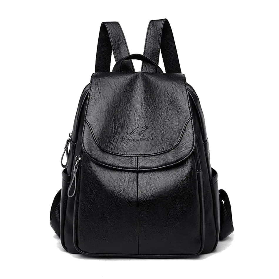 Mochila de couro vintage feminina - Aussie