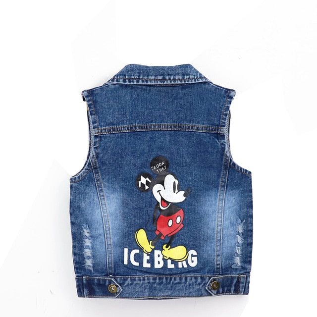 Jaqueta e casacos jeans infantil Mickey Mouse