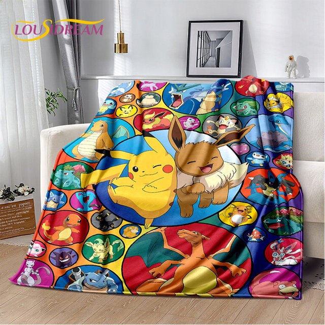 Couverture en peluche douce Pokémon