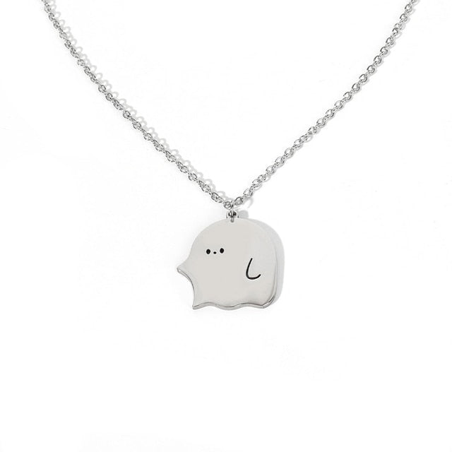 Collier mignon petit monstre fantôme