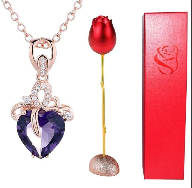 Collier Amour Éternel Rose