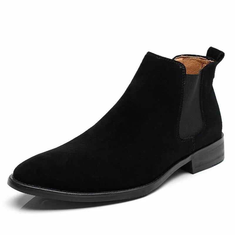 Bottines Chelsea en daim pour hommes