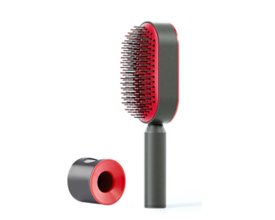 Brosse à cheveux autonettoyante