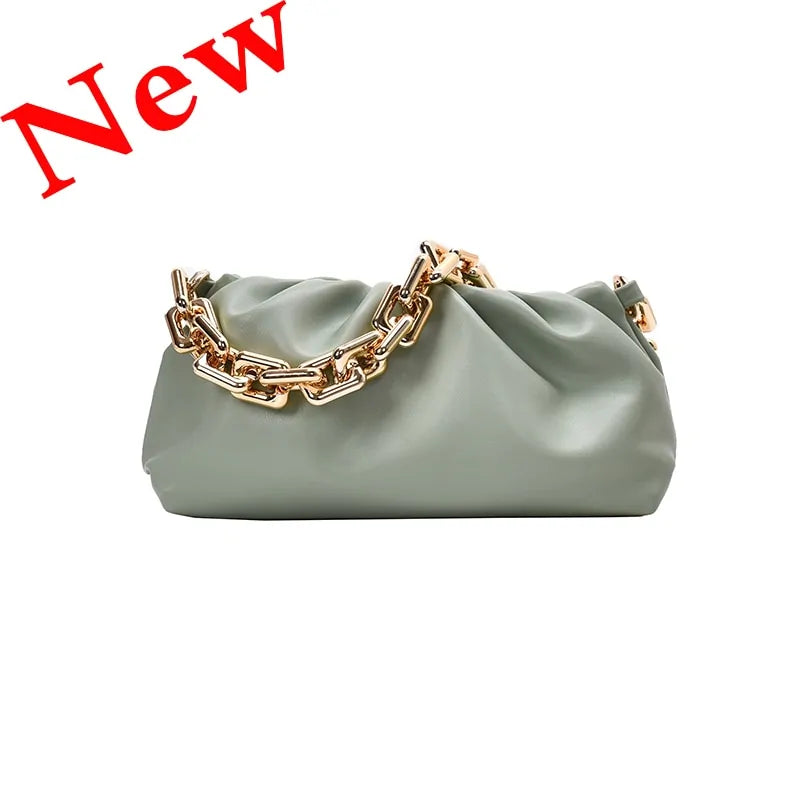 Sac nuage en cuir souple pour femme