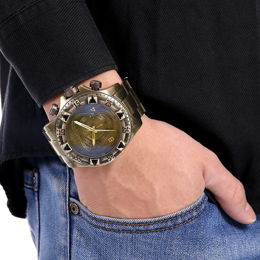 Montre à quartz vintage pour homme