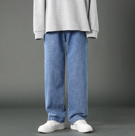 Pantalons larges en denim pour hommes