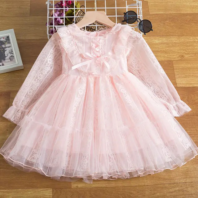 Robe de printemps à paillettes pour enfants