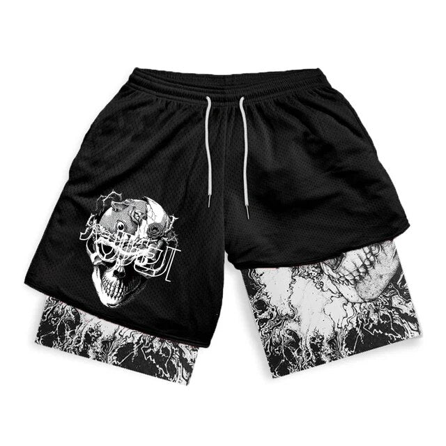 Shorts de compressão para homens