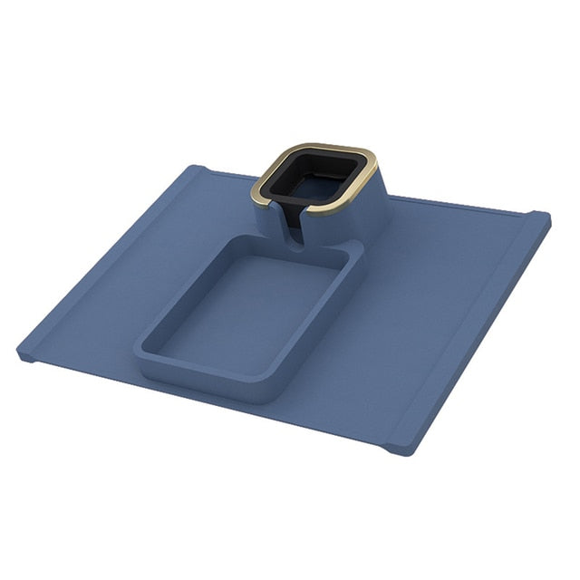 Plateau porte-gobelet en silicone pour accoudoir de canapé