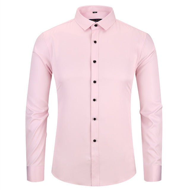 Camisa masculina antirrugas