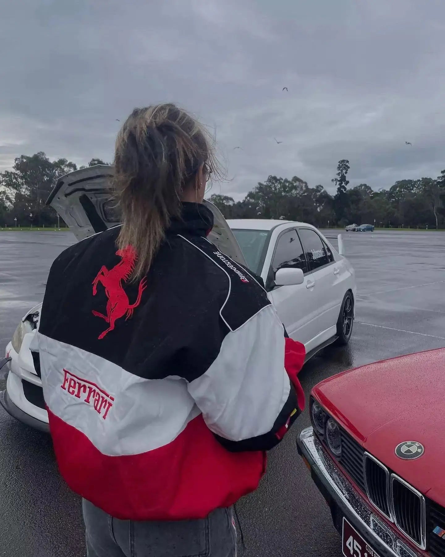 Veste bomber brodée pour femme