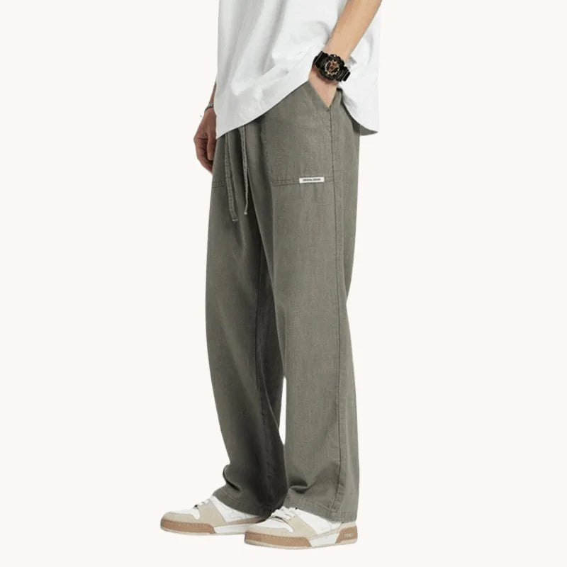 Pantalon ample en lin