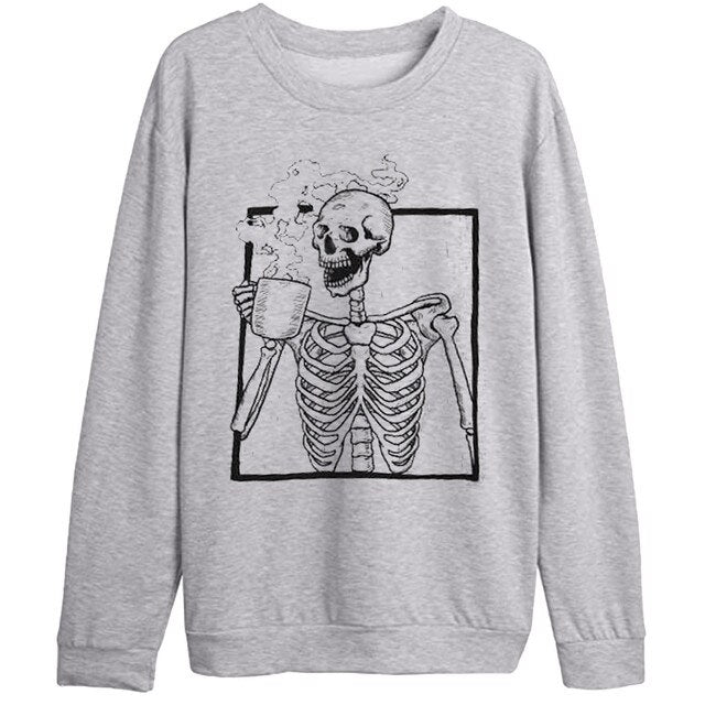 Sweat-shirt imprimé décontracté d'Halloween