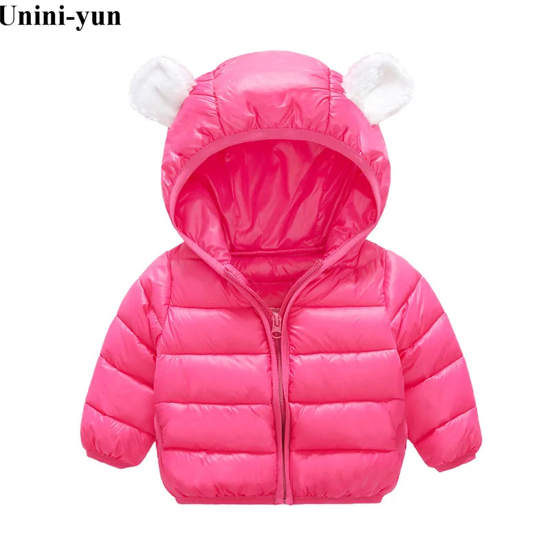 Manteau chaud à capuche pour enfants