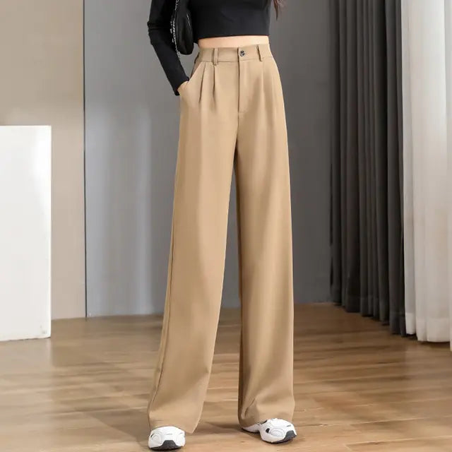 Pantalon droit chic pour femme au bureau