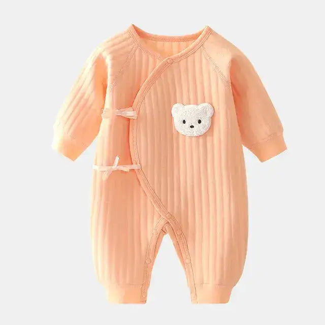 Vêtements d'automne pour bébé avec ours de dessin animé