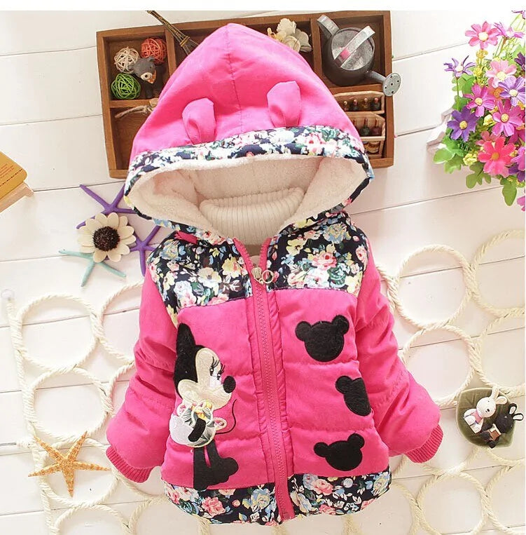 Nouveau Filles vestes mode Minnie dessin animé vêtements manteau