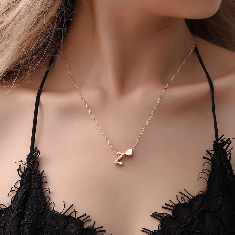 Pendentif lettre de la meilleure amie pour femme