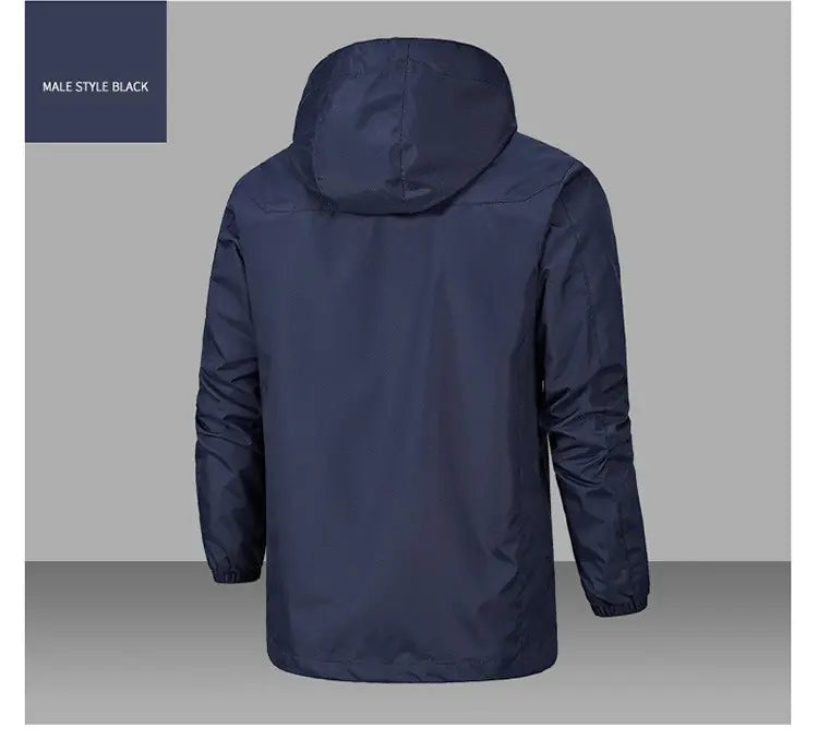 Veste coupe-vent imperméable pour homme