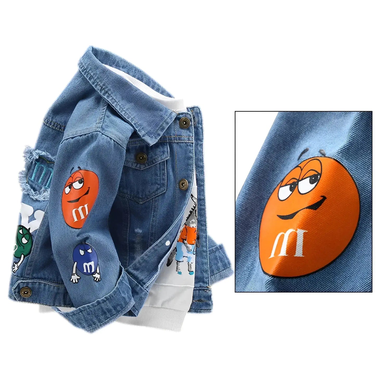 Veste en jean "MM" de Kinder Streetwear