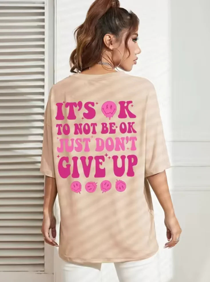 Camiseta motivacional para mulheres