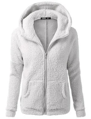 OLGITUM Women's Hooded Fleece Jacket - Winter/Autumn