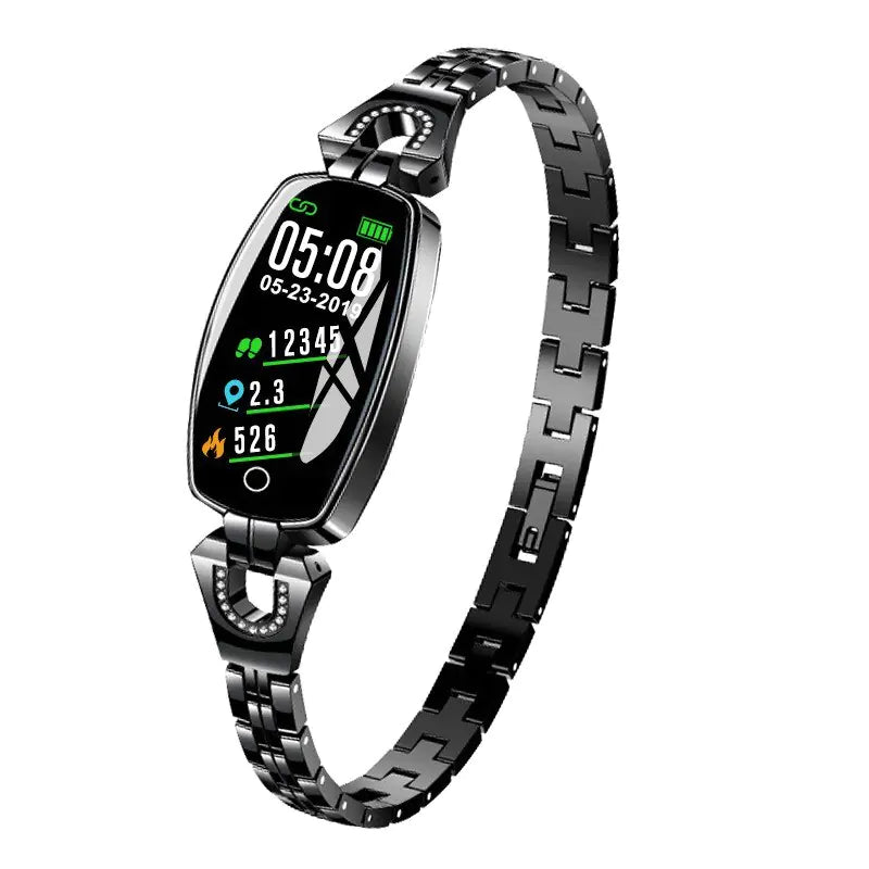 Montre connectée tendance pour femme avec bracelet de fitness