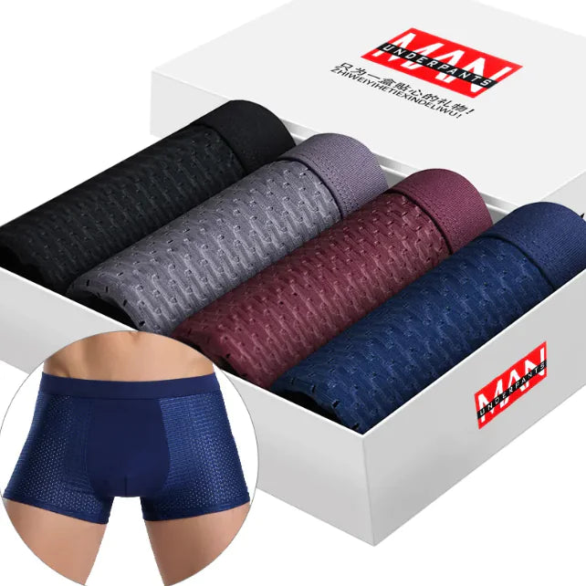 Men's Boxed Ice Silk