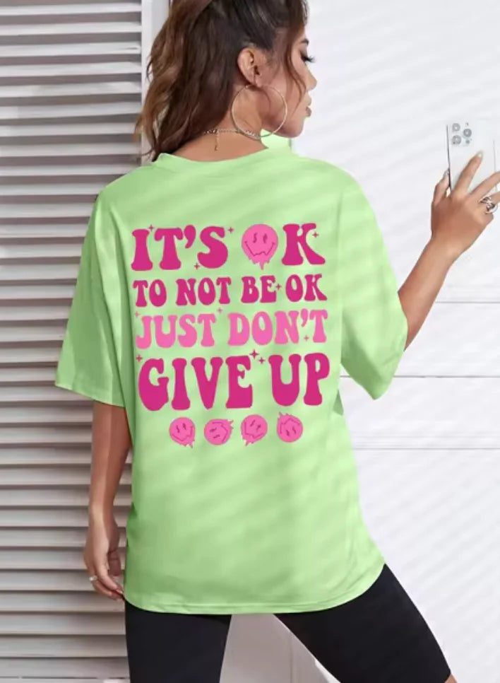 Camiseta motivacional para mulheres