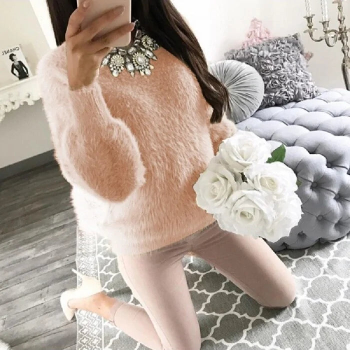 Women Fleece Warm Autumn Winter Sweater