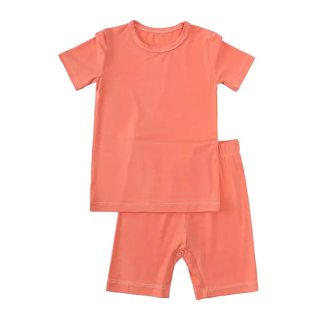 Bamboo Fiber Toddler Kids Pajamas Set