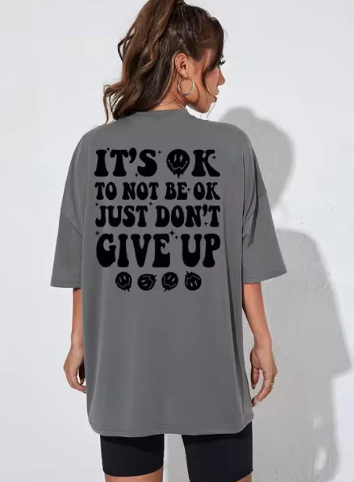 Camiseta motivacional para mulheres