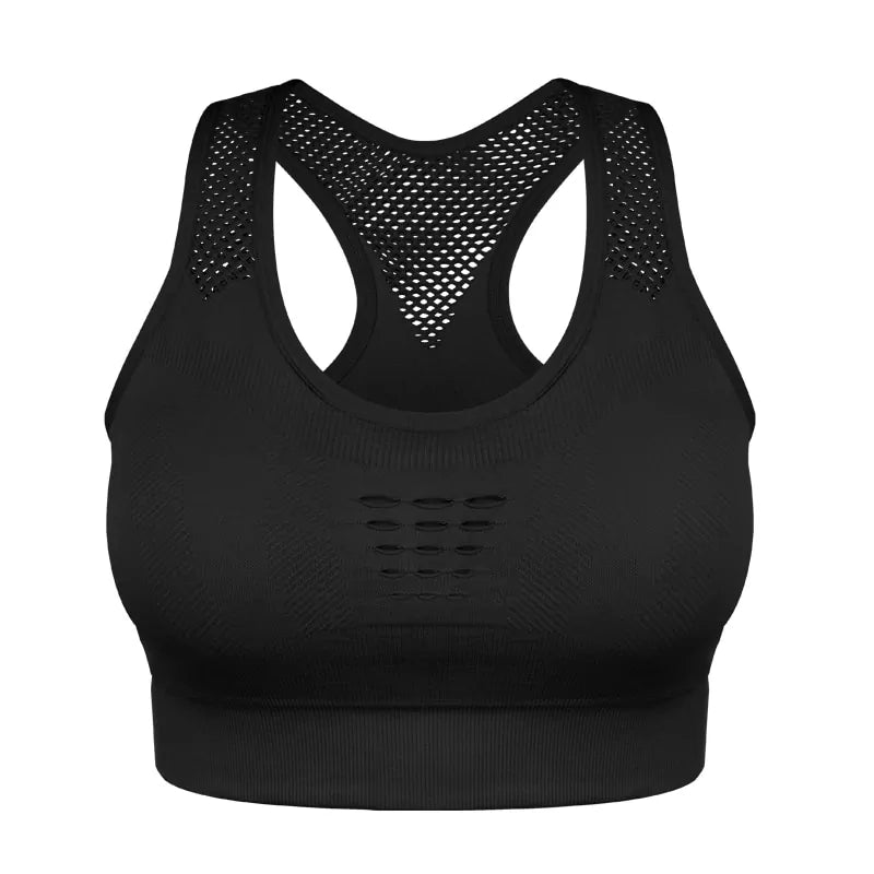 Soutien-gorge de sport sans couture à fort impact pour l'entraînement des femmes