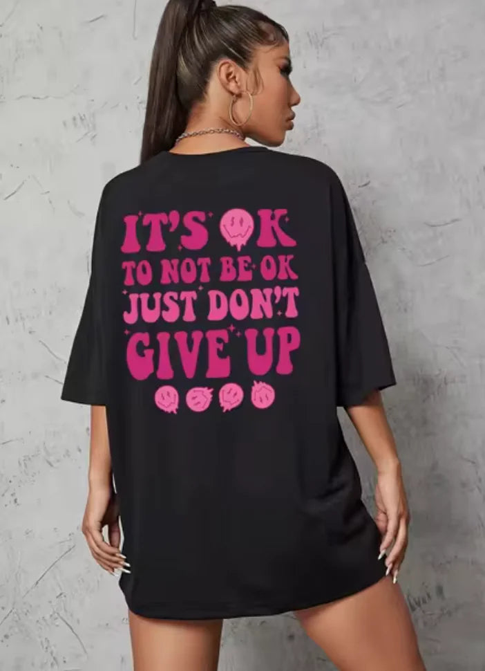 Camiseta motivacional para mulheres