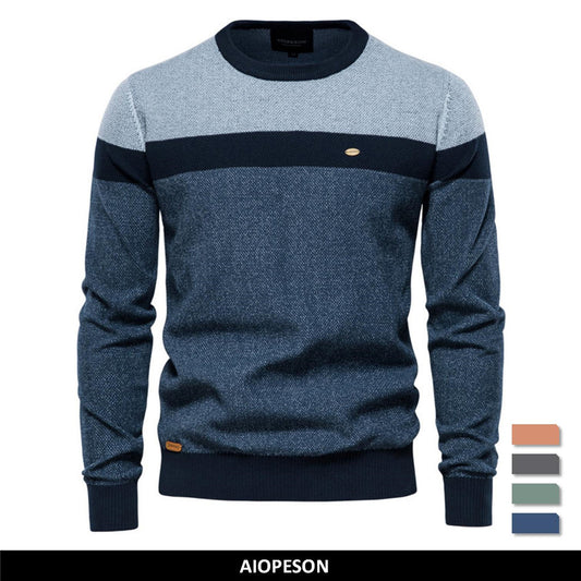 Pull homme en coton épissé