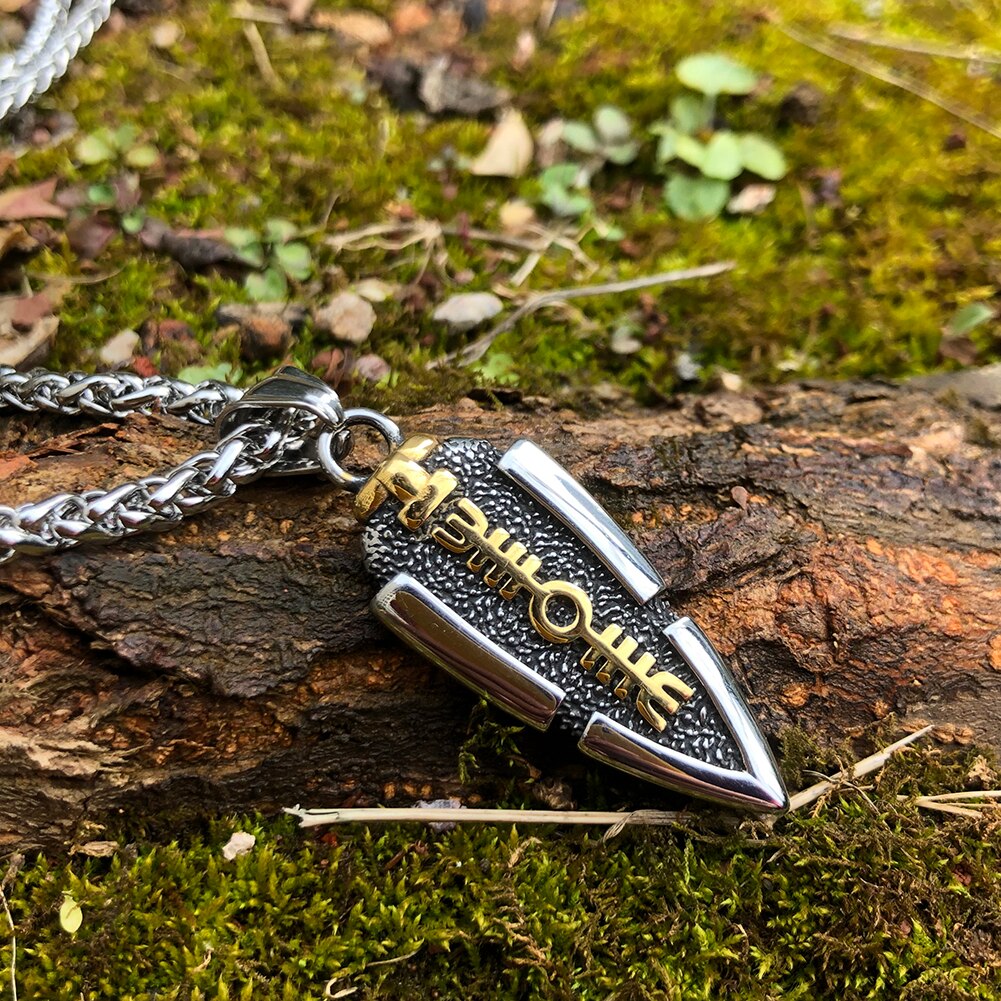 Collier Viking Lance Valknut Gungnir