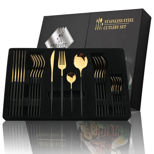 Stainless Steel Cutlery Set 24Pcs