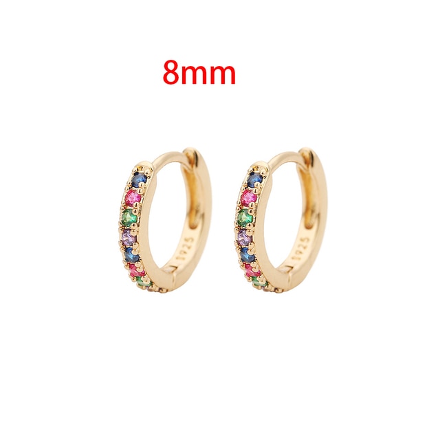 Boucles d'oreilles Huggie Hoop minimalistes en acier inoxydable