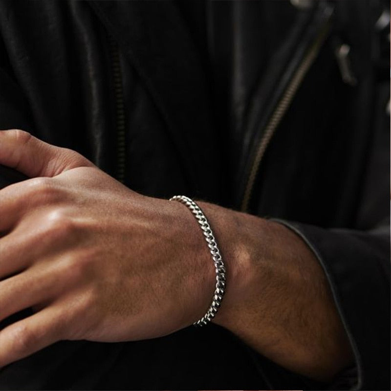 Vnox Bracelet à grosse chaîne gourmette pour hommes