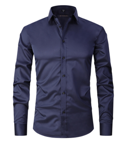 Camisa masculina antirrugas