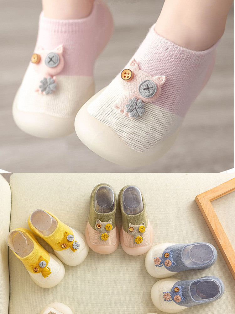 Chaussettes unisexes en coton pour bébé