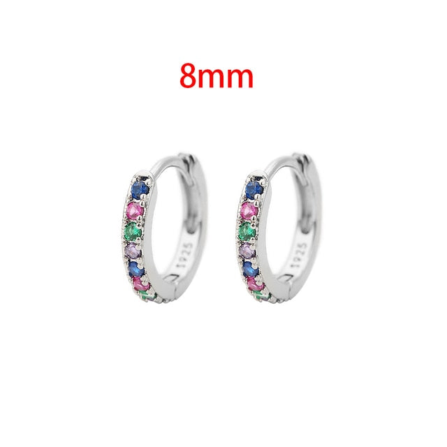 Boucles d'oreilles Huggie Hoop minimalistes en acier inoxydable