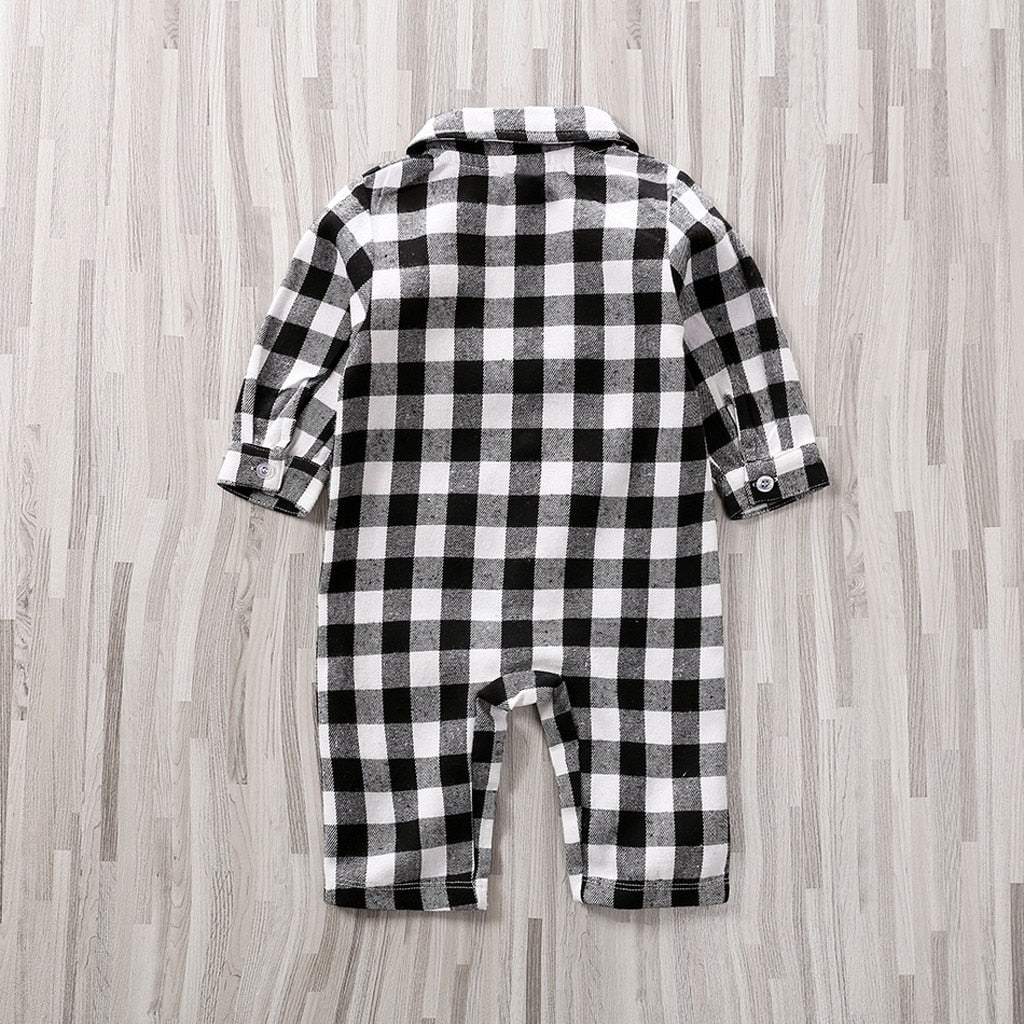 Baby Plaid Onesie Jumpsuit