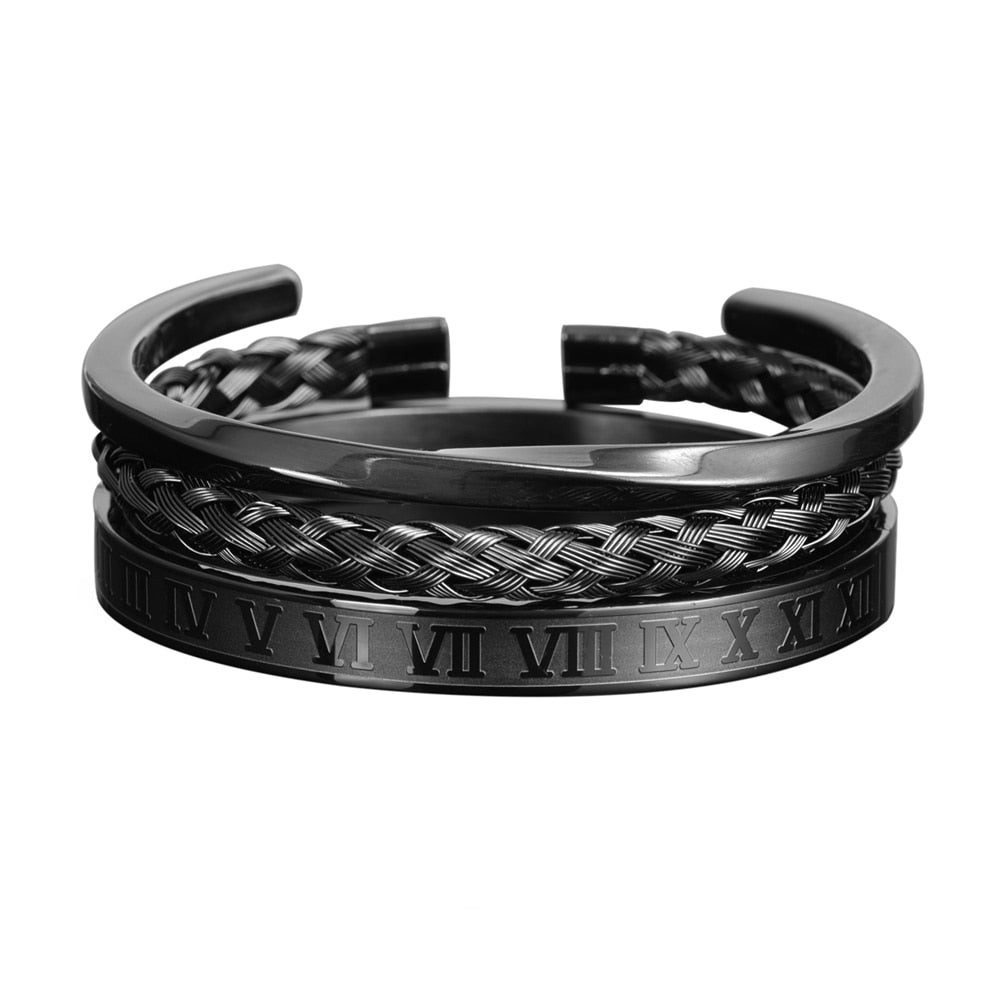 Bracelet de luxe numéro romain 316L