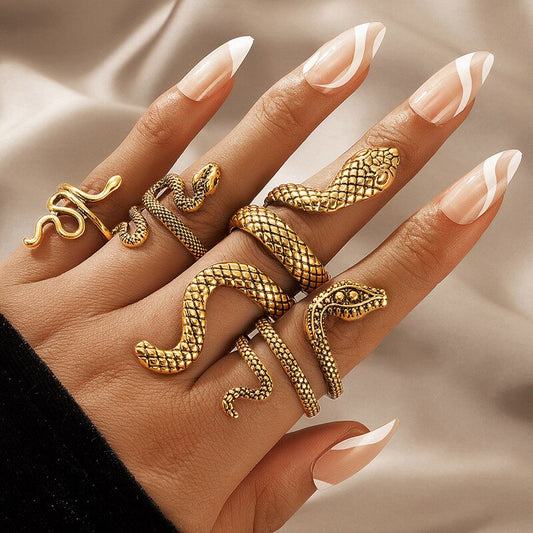 Snake Ring 4 Pcs/Set