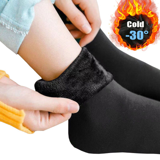 Chaussettes thermiques en velours