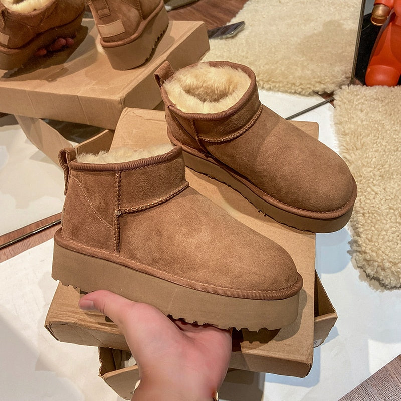 Sheepskin Snow Boots