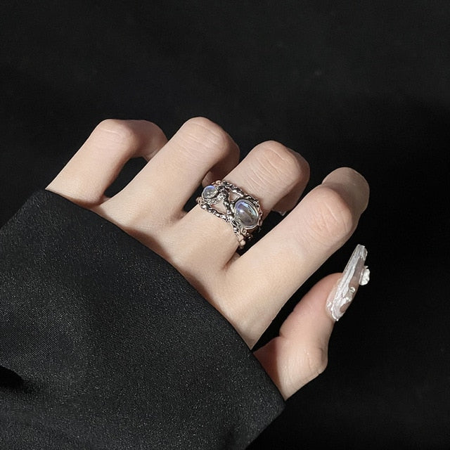 Bague d’amour en cristal esthétique